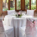 Newest Style Chiffon Ruffled Wedding Chair Cover Sash With Hood thumbnail-3
