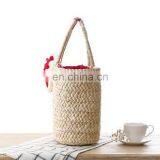 Women Summer Woven Shopping Straw Basket Bag thumbnail-3