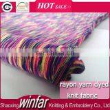 Winfar Textile Yarn Dyed Rayon Stretch Knit Fabric For Dress thumbnail-1