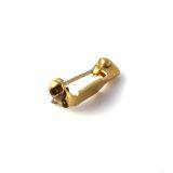 15mm Small Size Brass Badge Pin Back Wearing on Breast thumbnail-3