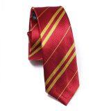 Stwill Red Polyester Woven Necktie Printed Plain