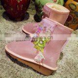 Aidocrystal New Style Comfortable Warm Women Shoes China Wholesale Winter Girl Lovely Bling Snow Boots thumbnail-2