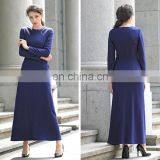 T-D626 Fashion Winter Wool Maxi Dress Custom Women Islamic Clothing thumbnail-2