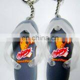 Customized Promotional 3D Soft Rubber Pvc Keychain