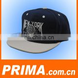 New design customize color cotton front 3D embroidery high quality flat snpaback cap