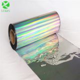 PET/BOPP metallized film holographic rainbow seamless laser film for sale
