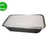 400 ML Aluminum Pans With Aluminum Cladding Paper Cover, Rectangular Aluminum Foil Grill Pans,Environmentally Friendly Disposable Aluminum Pans thumbnail-3