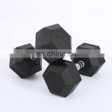 2020 New Customized Weight Bench Hex Rubber Dumbbell Bar Set Sale thumbnail-3