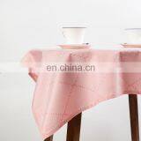 China Supplier Table Clothes Soild Plaid Jacquard Round Table Cloth Luxury Table Cloth thumbnail-2
