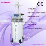 Ultrasonic Cavitacion Vacuum RF With 8 Handpiece Body Slimming Machine thumbnail-1