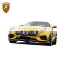 High Quality RZ Style Carbon Fiber Side Skirts Spoiler Front Lip Rear Diffuser Body Kits For Mercedes Bens AMG GT thumbnail-4