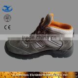 High Quality steel toe Cow split leather black steel unisex Safety Shoes SS070