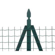 Green PVC Welded Wire Steel Mesh Euro Fence thumbnail-2