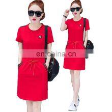 Manufacturers Wholesale Waist Dress Loose Casual Sports Bag Hip Skirt Plus Size Women's S-5XL thumbnail-1