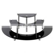 3 Tier Half Moon Acrylic Display Rack Retail Display Racks for Doll Cake Jewelry