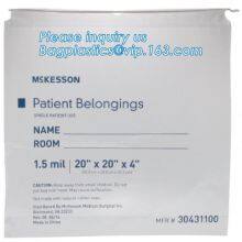 Biodegradable Drawstring Patient Belongings Bag,Manufacturer of Patient Belonging Bag With Rigid Handle OEM Available thumbnail-5