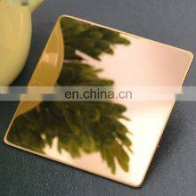 Aisi Decorative 201 304 420 430 Gold Sliver Colored Mirror Stainless Steel Sheet Plate Price thumbnail-5