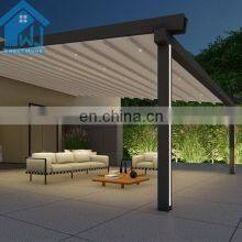 Electric Retractable Patio Awnings Sunshade Stretch Awning Roof Canopy Awning thumbnail-1
