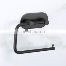 Direct Factory Supply Customized Logo Black Wall Mounted Toilet Paper Towel Holder Holders