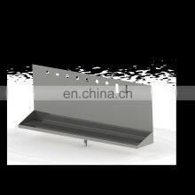 Shank Mounted Drip Tray Brushed Stainless With Drain 10 Faucets