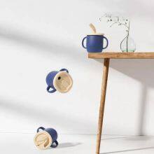 Silica Gel Sippy Cup Baby Drinking Cup Learning Drinking Cup 1-year-old Baby Drinking Diagonal Cup thumbnail-3