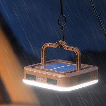 Outdoor Solar Powered Charging Camping Light Waterproof Multifunctional Camping Light Night Market Street Stand Light Emergency Charging Atmosphere Light Power Bank thumbnail-4