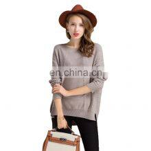 Women's 100% Cashmere Oversize Sweater Chunky Knit Batwing Sleeves Crew Neck Casual Style Winter Season OEM Service Available thumbnail-1