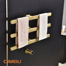 Bathroom Electric Heated Towel Rack, Towel Warmer for Bathroom, Wall Mounted Stainless Steel,3 Colours thumbnail-2