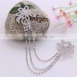 Wholesale Custome Jewelry Clear Crystal Flower Hair Accessory thumbnail-3