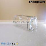 BQS Xuzhou Glassware 740ml Square Glass Jar With Plastic/Tin Lids thumbnail-1