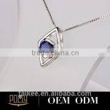 Popular Lady Silver Pendant Fancy Owl Necklace thumbnail-2