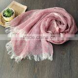 2016 Autumn Winter Women Ladies Fashion Long Plain Linen Cotton Scarves Quality Choice thumbnail-2