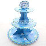 Christmas Party Decoration 3 Tier Paper Cupcake Stand thumbnail-4