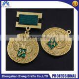 Best popular custom medal pin badge with ribbon,rewarded pin badge                        
                                                Quality Choice