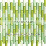 15x48mm Crystal Glass Mosaic-Green Color, Cheap Price Crystal Glass Mosaic thumbnail-1