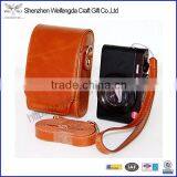 High Quality Handmade Leather Camera Case Pouch Bag With Shoulder Strap thumbnail-1