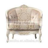 classical style wooden hand-carved sofa one seat LZ1270-1-W3