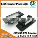 E39 E60 LED license plate light