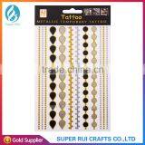 Popular and High Quality Gold Foil Flash Tattoo Sticker for Body Art thumbnail-3