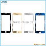 9H Hardness 2.5D Round Edge Color Tempered Glass Screen Protector For IPhone 6 6Plus