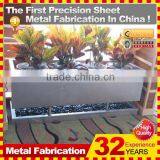 New Design Custom Made Black and White Galvanized Steel Flower Pot