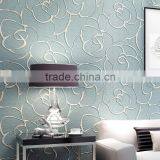 Fashion European Non Woven Home Decor Italian 3D Wallpaper