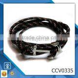 Dragonfly Charm Leather Bracelet Fashion Antique Shape Charm Alloy Bracelet Bracelets Leather Bracelet Stainless Steel thumbnail-1