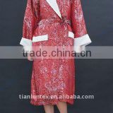 organic bamboo fiber bathrobe for lady