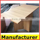 Wholesale cheap melamine wood KD style folding dinning table set factory