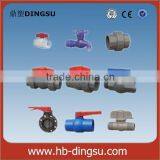 Manufacturer/OEM Cheap PVC Ball Valve (White /Grey Color)