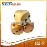 Good quality custom 35MM wooden dice with burned pattern