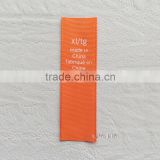 Factory customs colorful satin ribbon tape printed care label tag