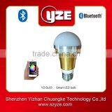 2015 Top Selling Smart Led Bulb Lighting via Bluetooth