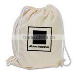 (factory Sell)eco Cotton Canvas Drawstring Bags